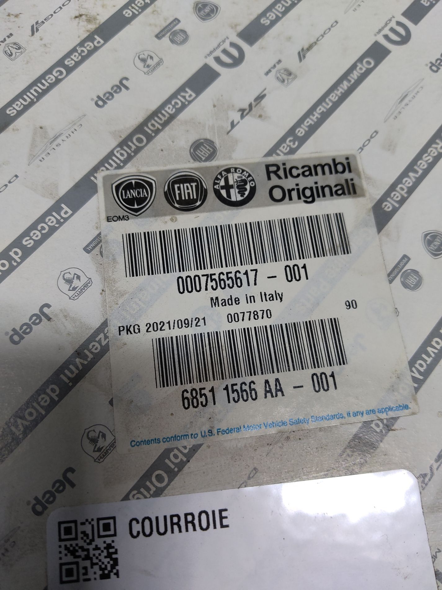 Courroie accessoire FIAT PANDA 1