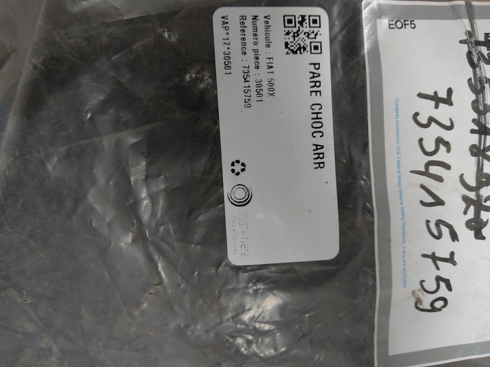 Pare-choc arriere FIAT 500X