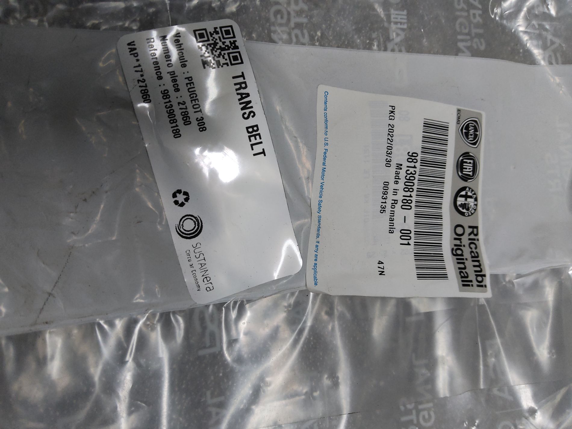Courroie accessoire PEUGEOT 308 1