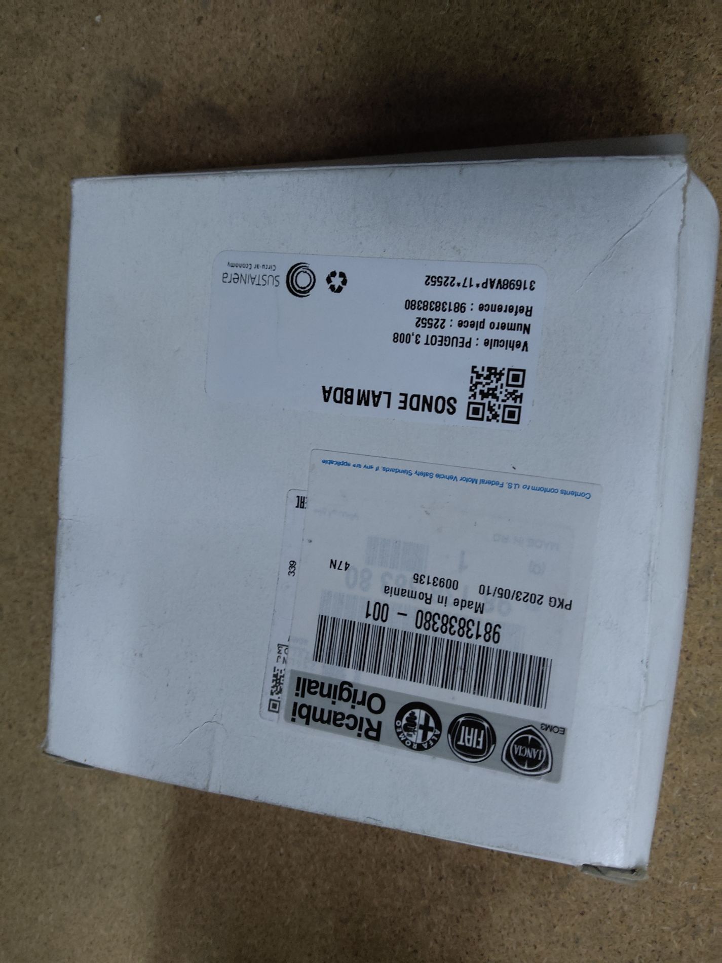 Sonde lambda PEUGEOT 3008 1